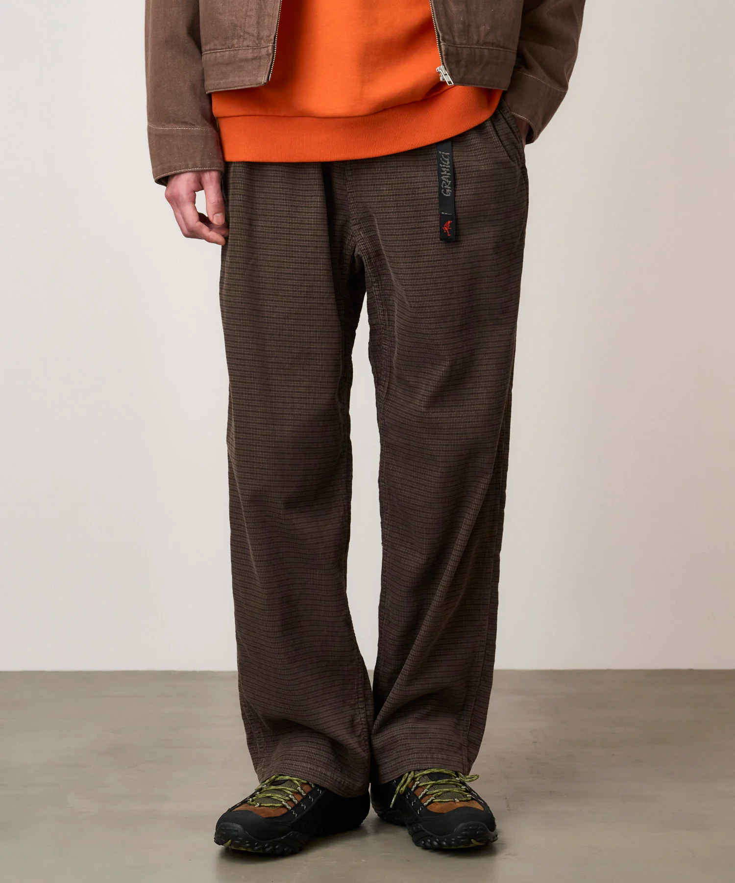 Gramicci O.G. Grid Check Corduroy Jam Pants (Fossil) - Image 6