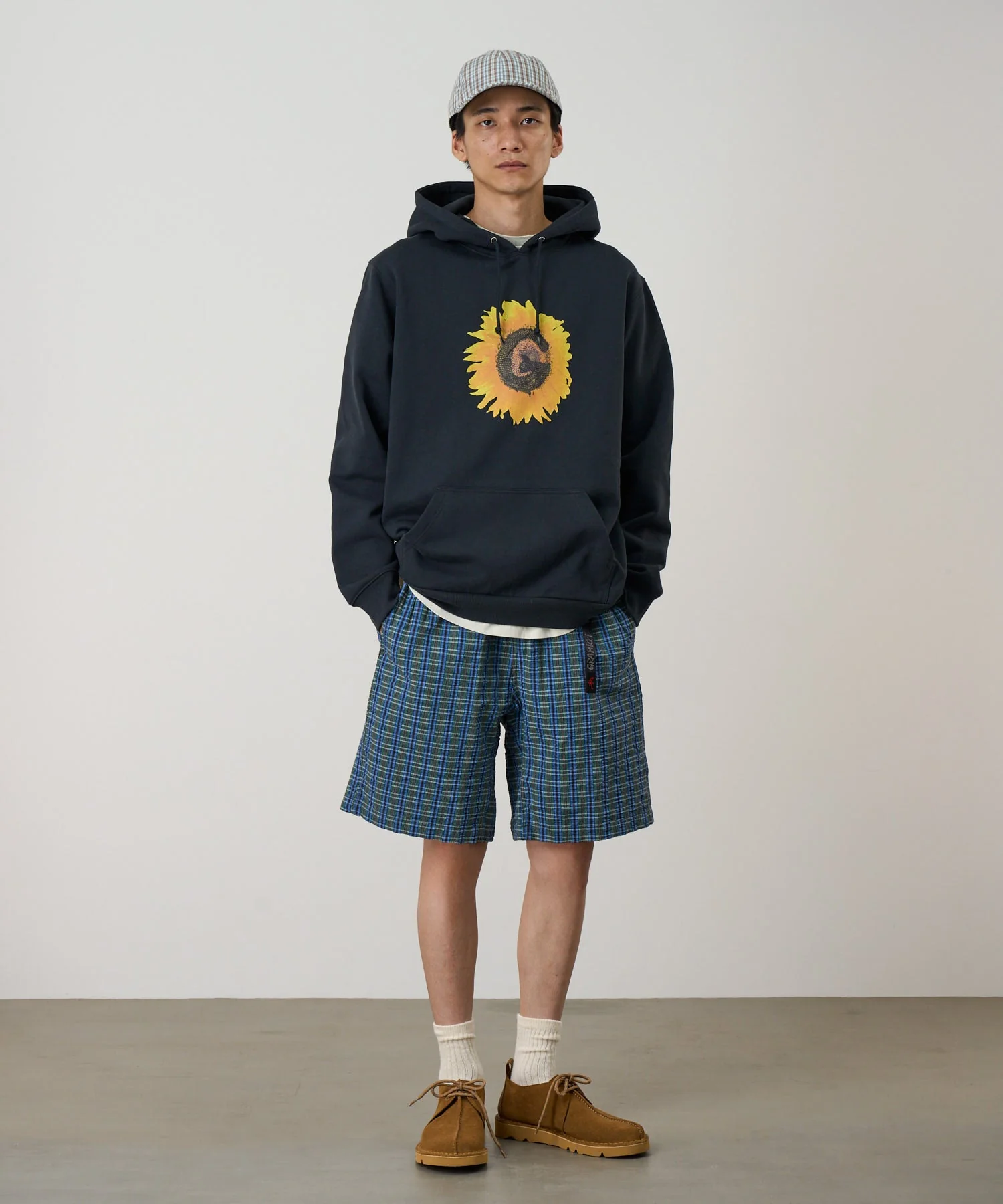 Gramicci O.G. Seersucker G-Shorts (Multi Stripe Plaid) - Image 3