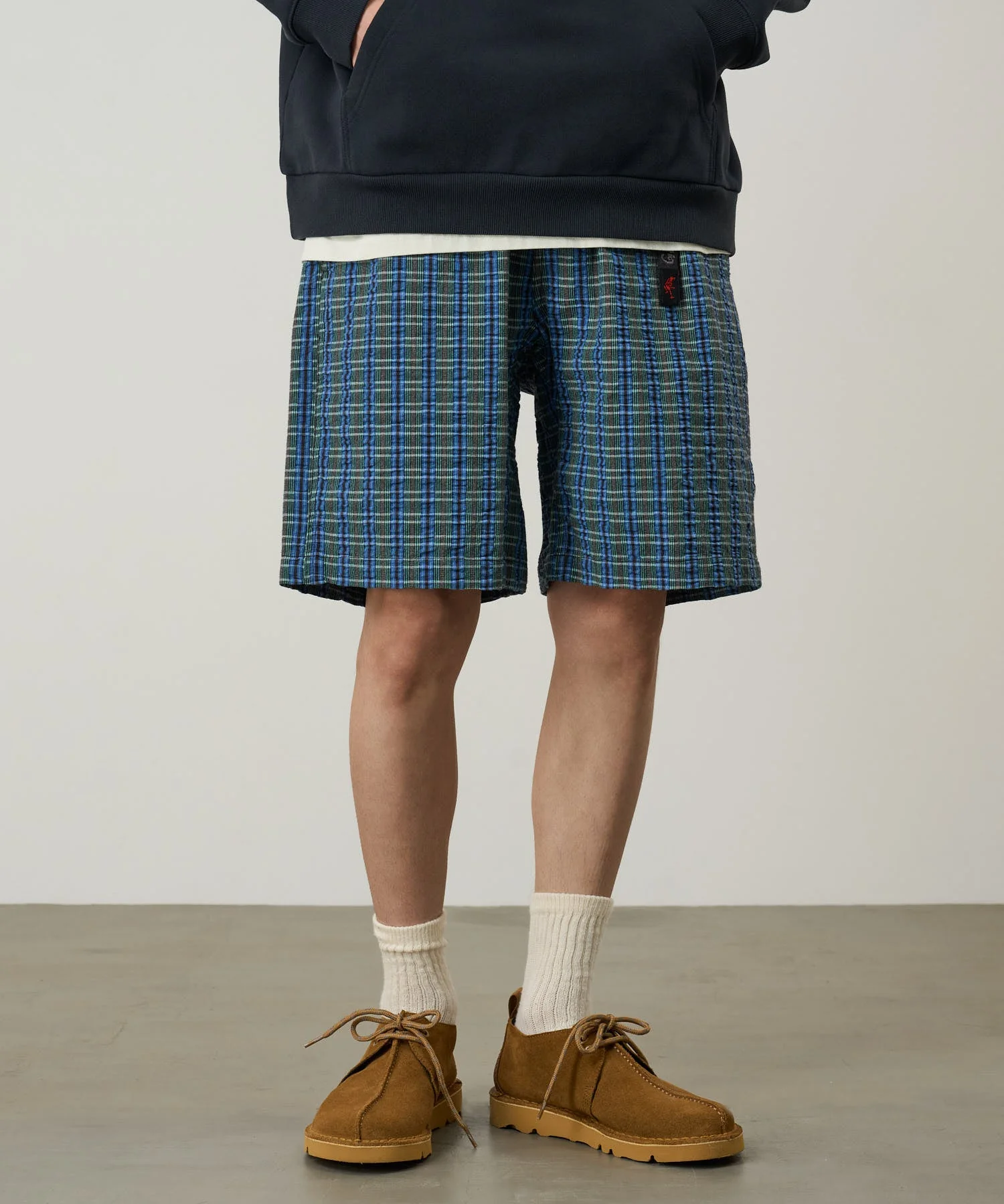 Gramicci O.G. Seersucker G-Shorts (Multi Stripe Plaid) - Image 6