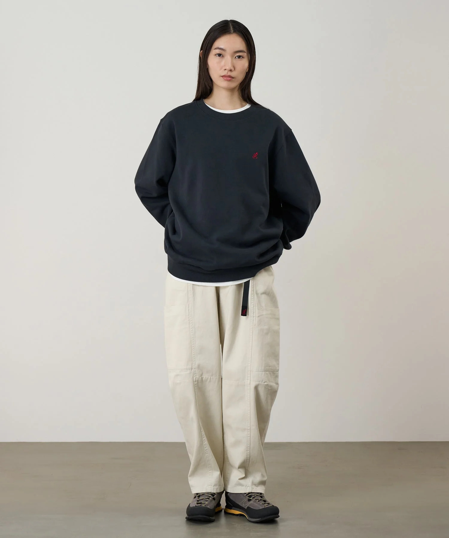 Gramicci One Point Crew Sweatshirt (Vintage Black) - Image 2