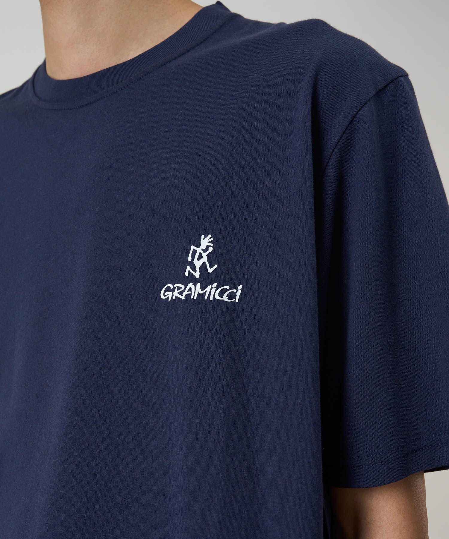 Gramicci One Point Logo Tee (Navy) - Image 5