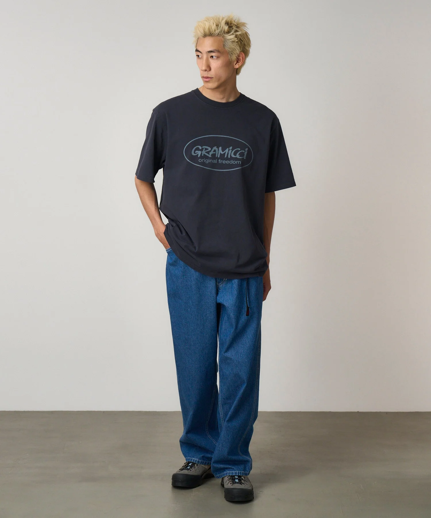 Gramicci Original Freedom Print Tee (Navy Pigment) - Image 2