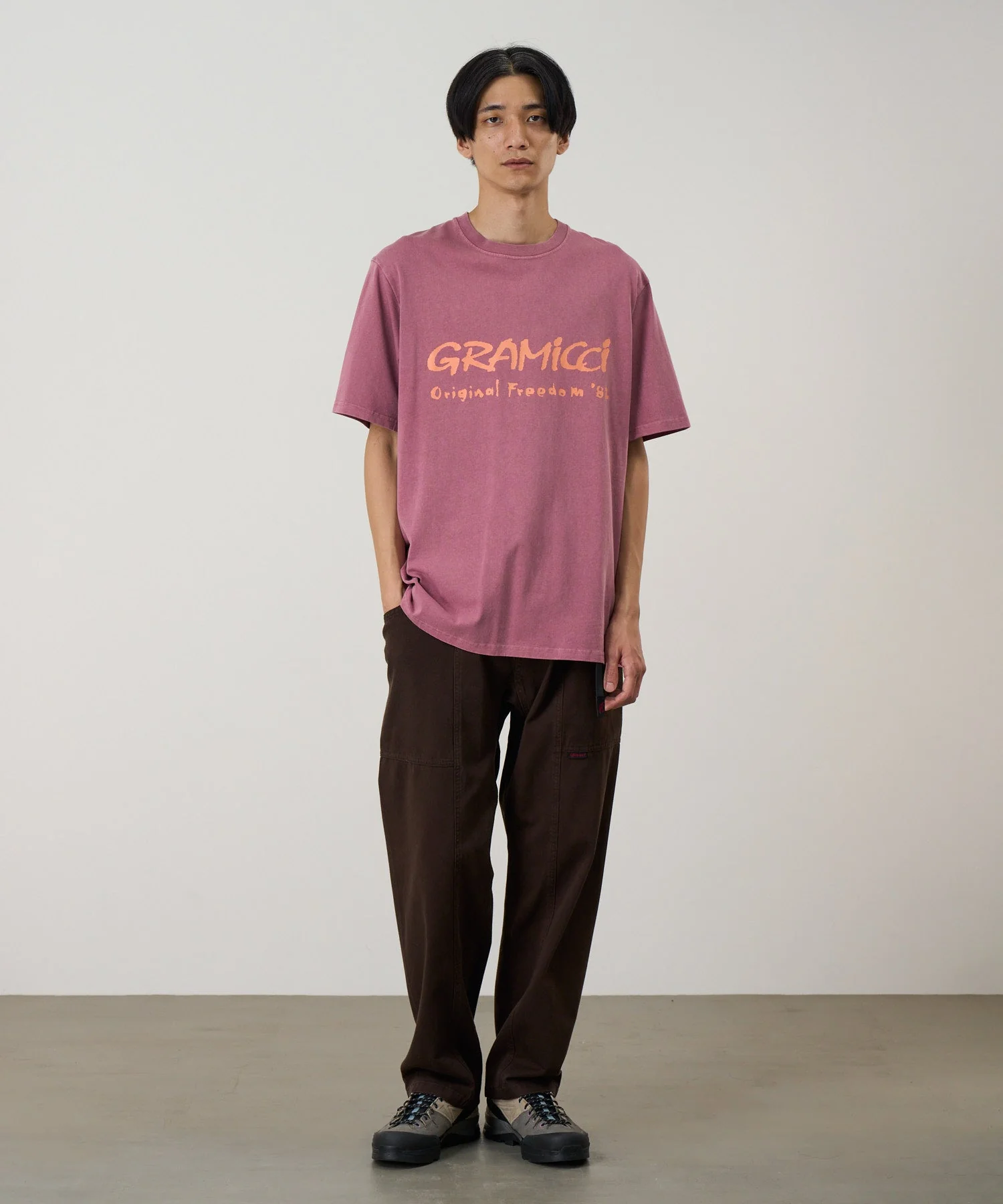 Gramicci Pigment Dyed Freedom Tee (Red Pigment) - Image 2