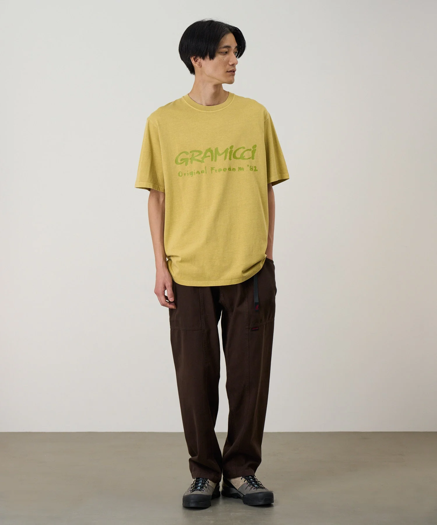 Gramicci Pigment Dyed Freedom Tee (Sulphur Pigment) - Image 2