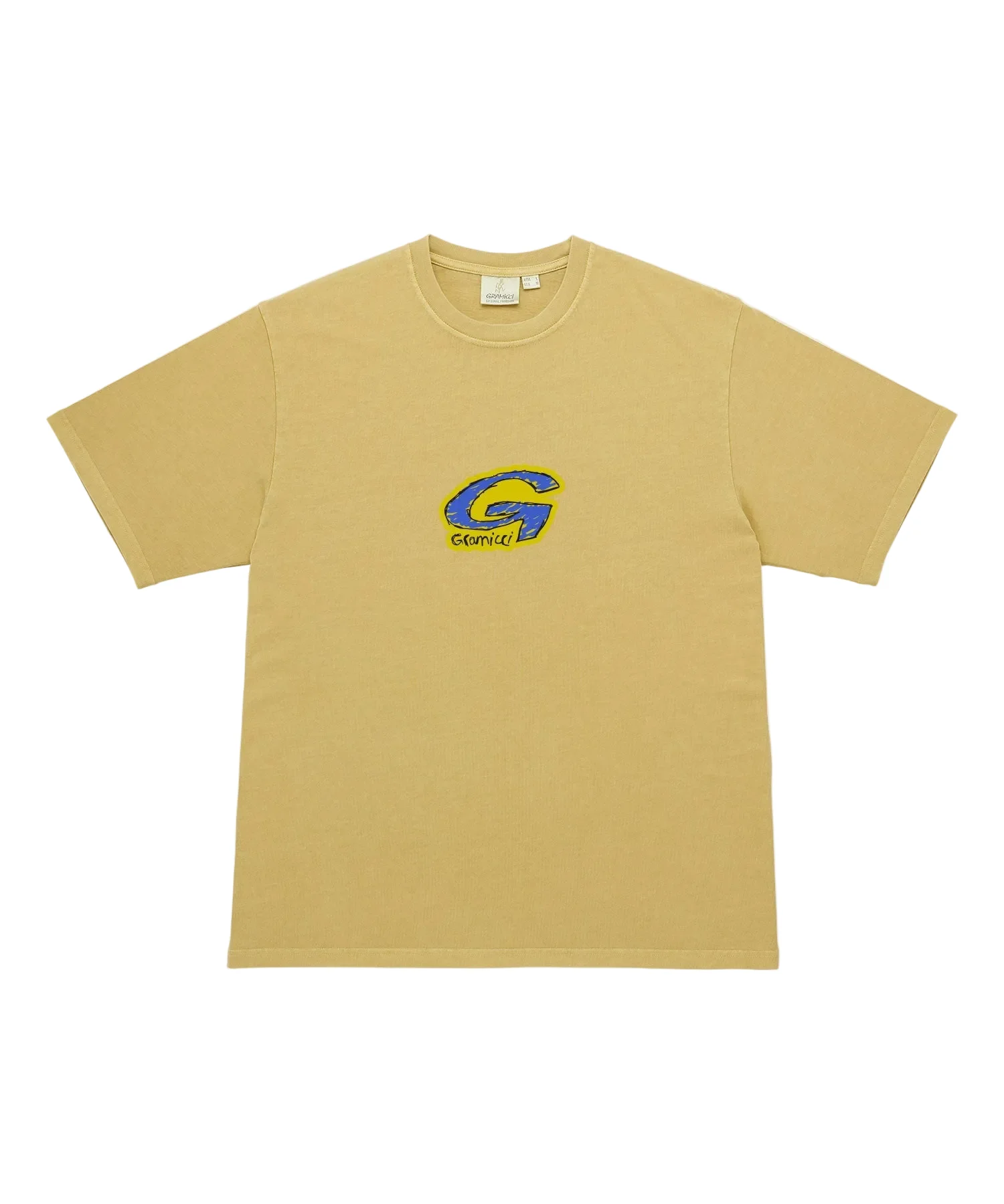 Gramicci Pigment Dyed G-Scribble Tee (Sulphur Pigment)