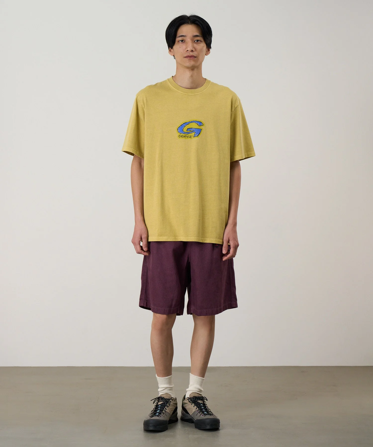 Gramicci Pigment Dyed G-Scribble Tee (Sulphur Pigment) - Image 2