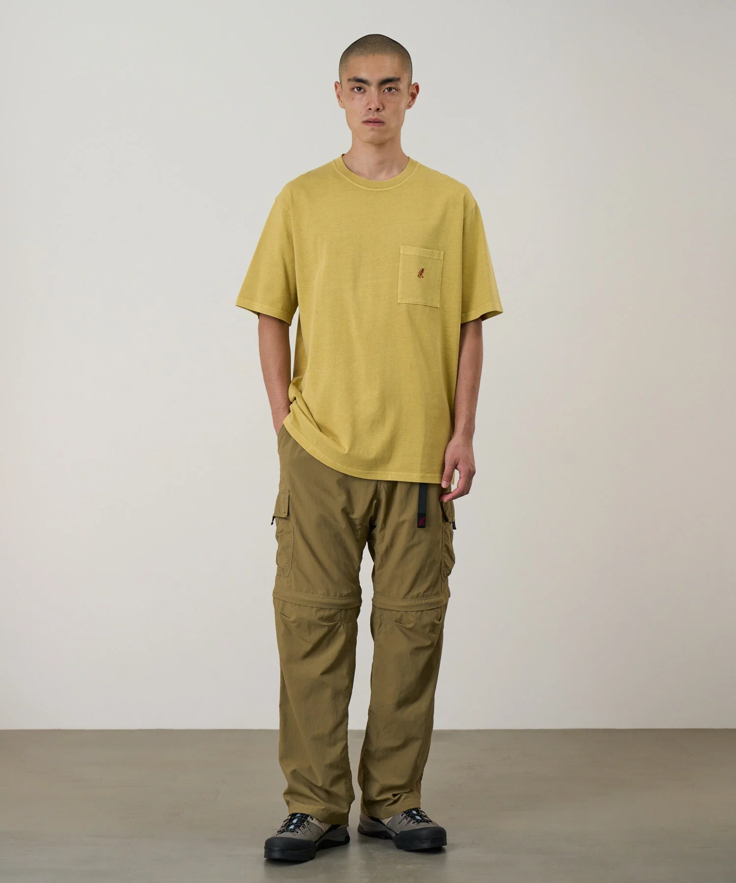 Gramicci Pigment Dyed One Point Tee (Sulphur Pigment) - Image 2