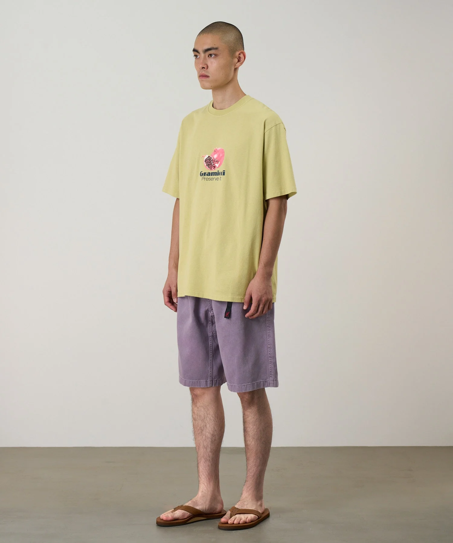 Gramicci Pomegranate Tee (Lime) - Image 3
