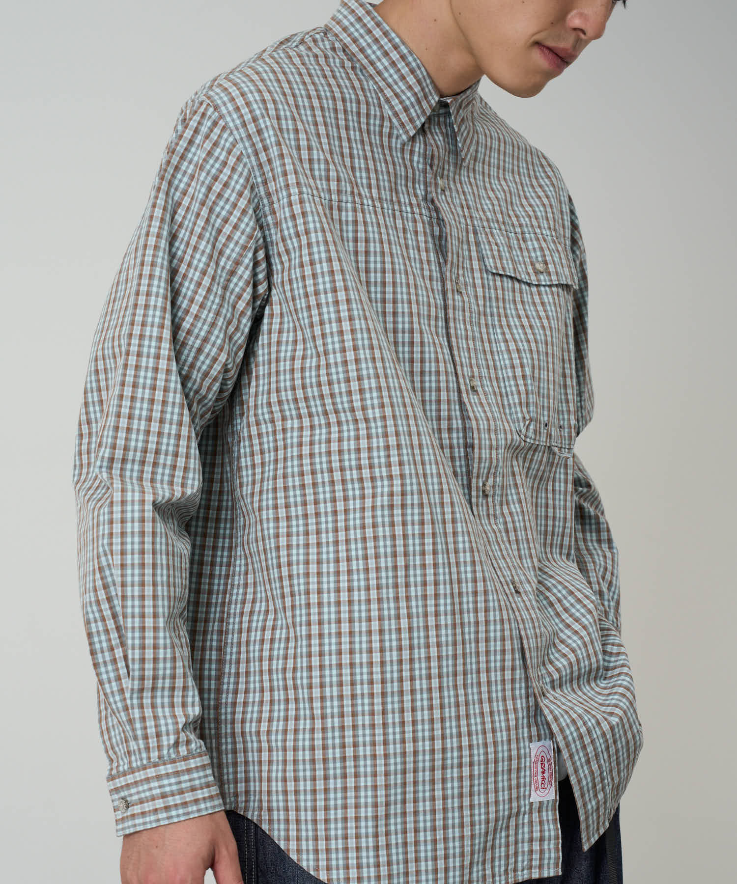 Gramicci Poplin Millwood Shirt (Brown) - Image 3
