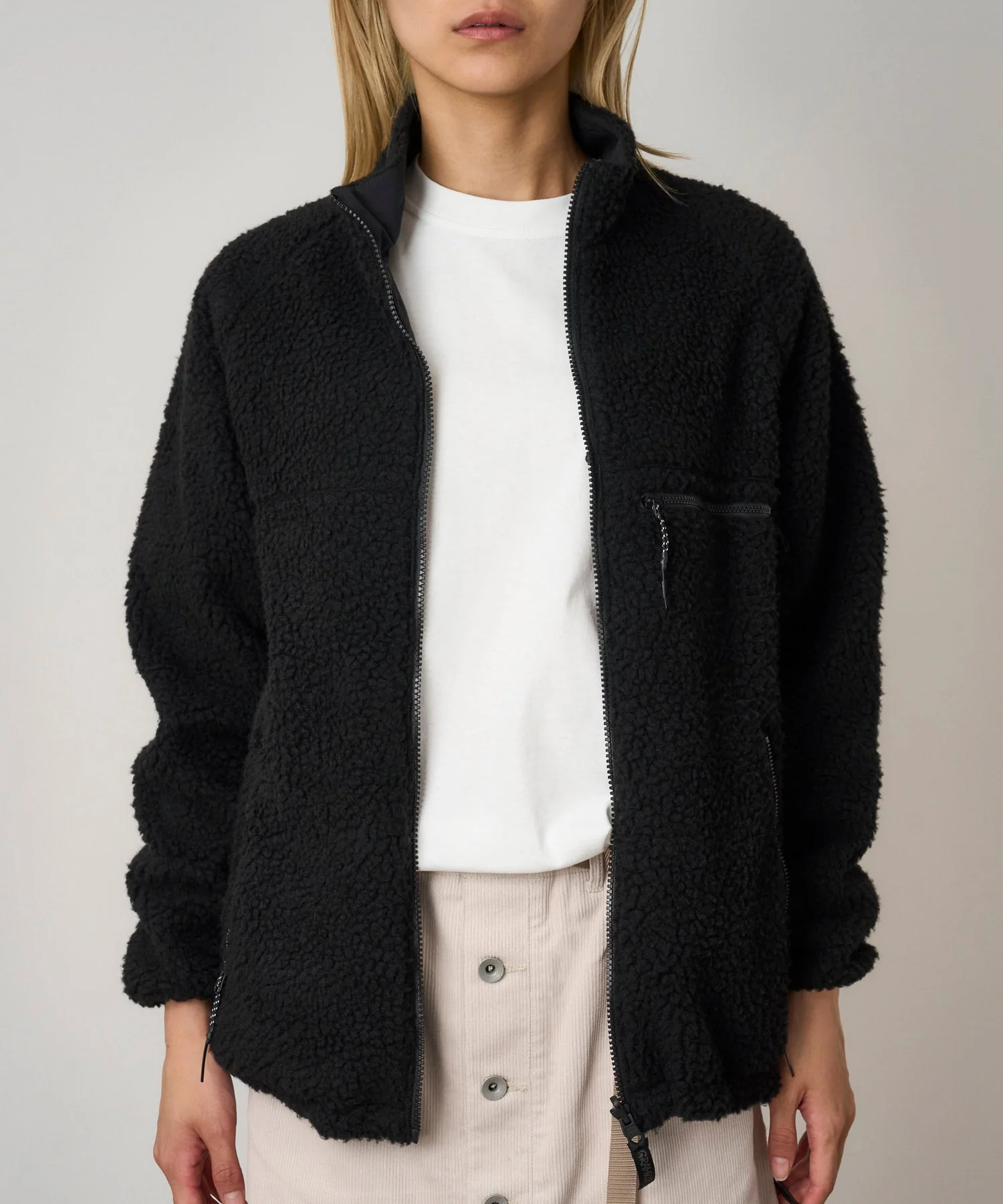 Gramicci Reversible Sherpa Jacket (Charcoal / Black) - Image 8