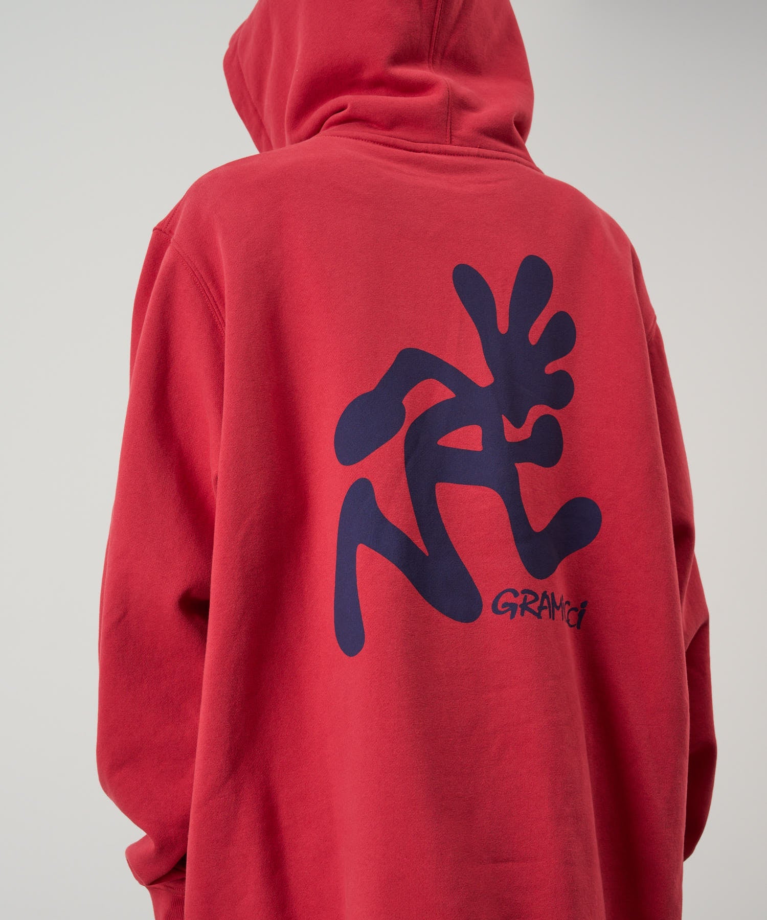 Gramicci Running Man Hooded Sweatshirt (Crimson Red) - Image 3