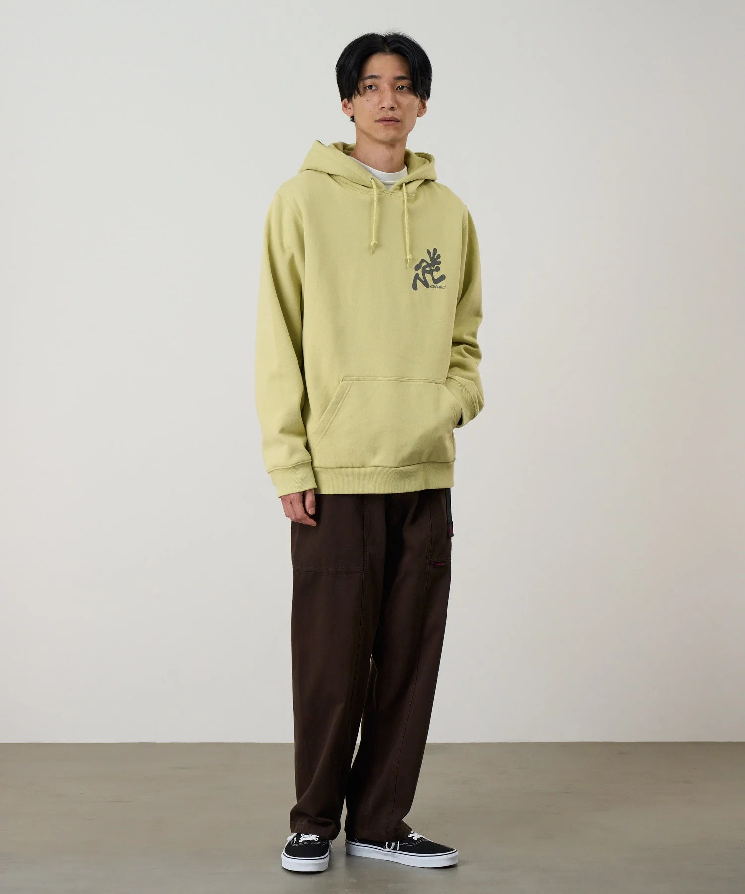 Gramicci Running Man Hooded Sweatshirt (Lime) - Image 3