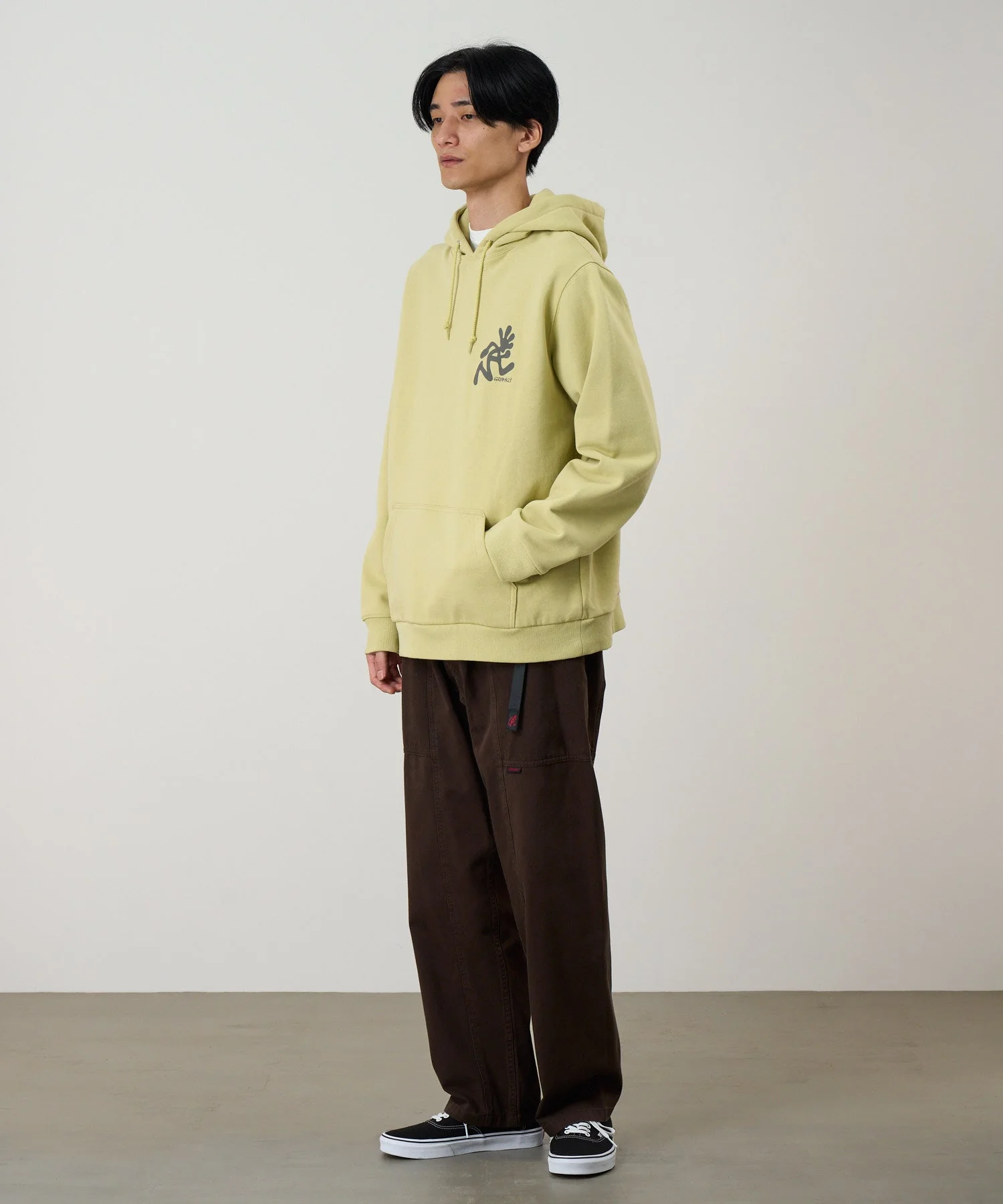 Gramicci Running Man Hooded Sweatshirt (Lime) - Image 4