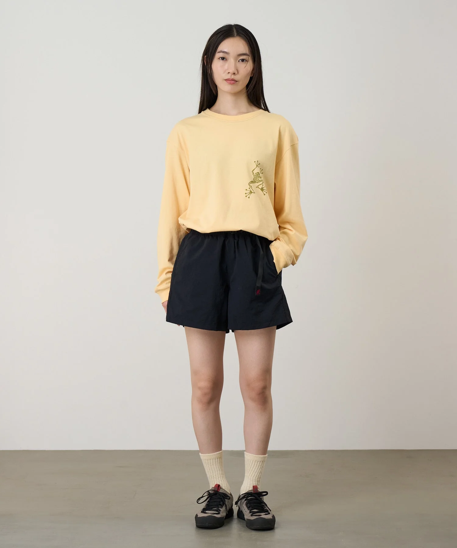 Gramicci Sticky Hands Long Sleeve Tee (Mango) - Image 3