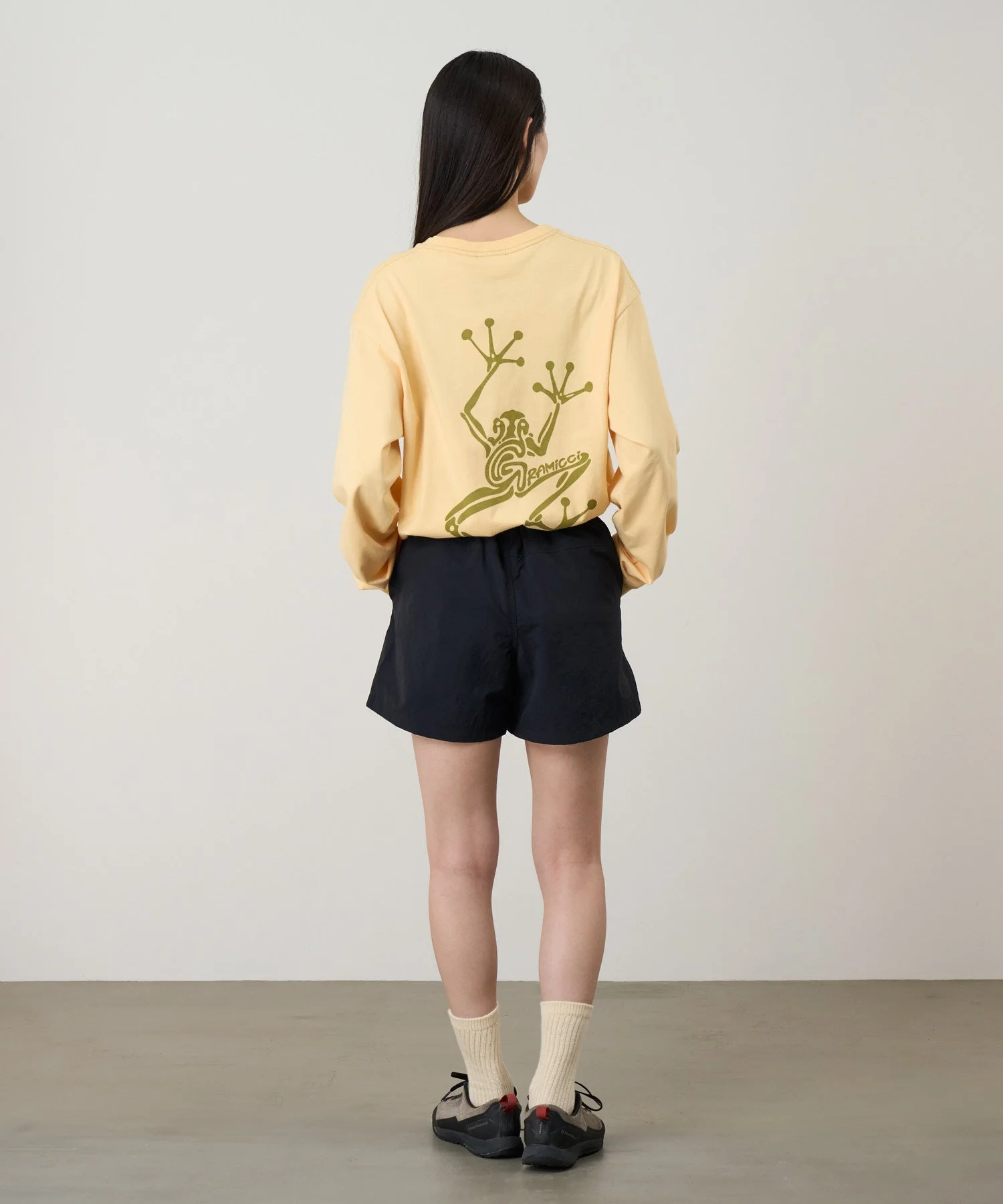 Gramicci Sticky Hands Long Sleeve Tee (Mango) - Image 5