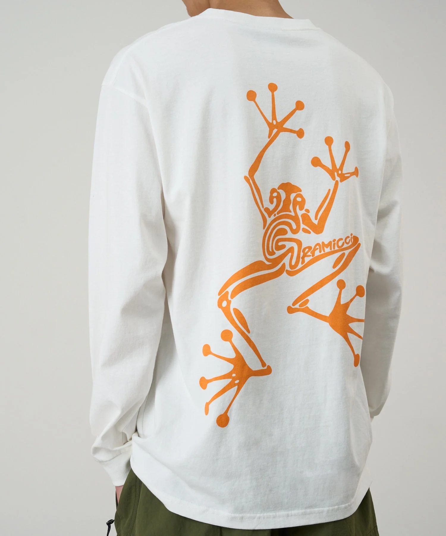 Gramicci Sticky Hands Long Sleeve Tee (White) - Image 3
