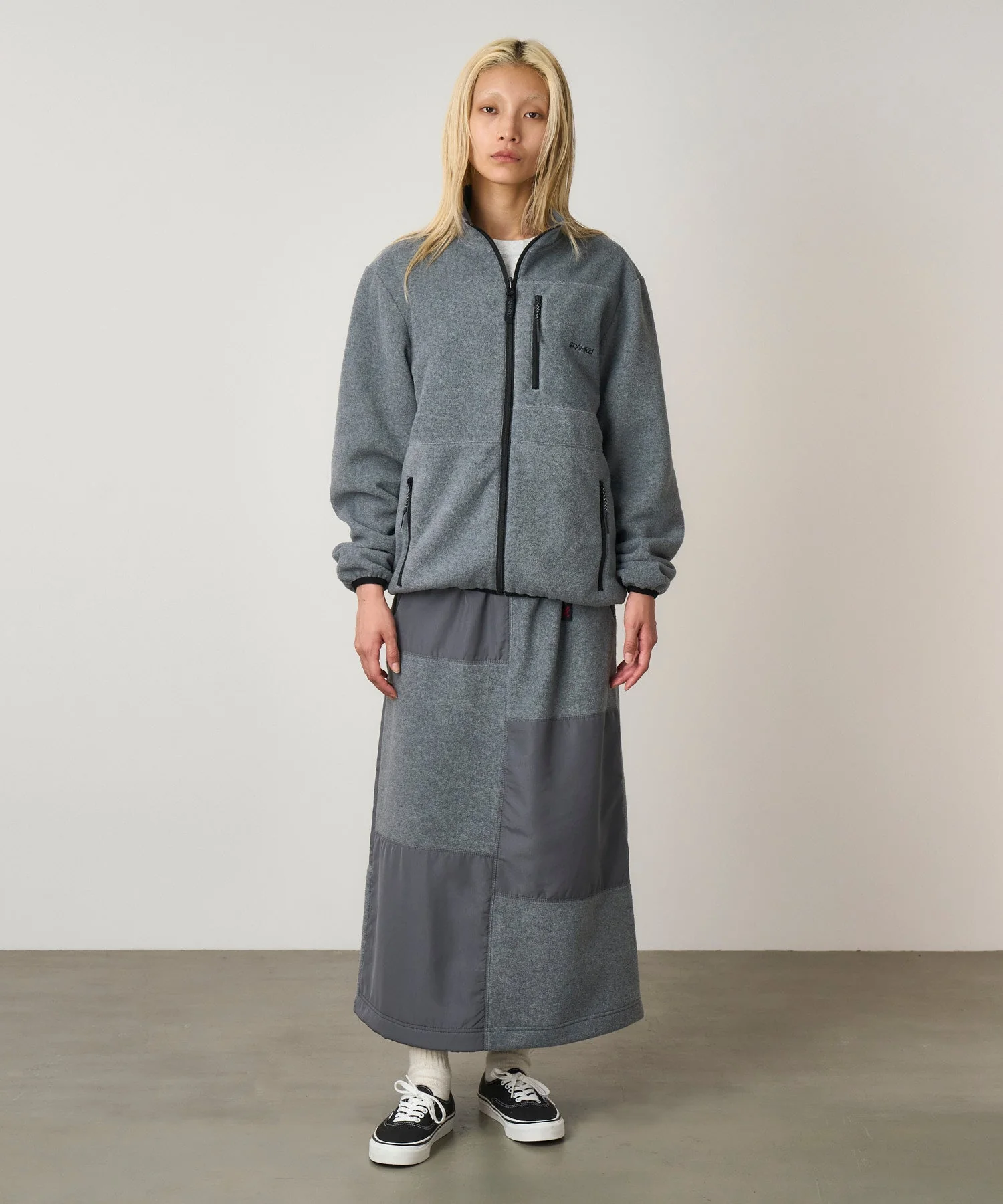 Gramicci Thermal Fleece Patch Skirt (Heather Grey) - Image 2