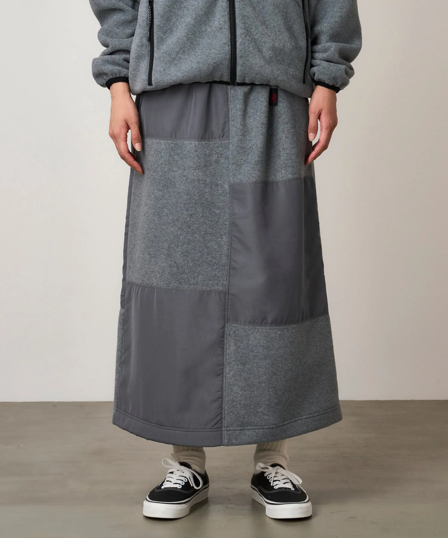 Gramicci Thermal Fleece Patch Skirt (Heather Grey) - Image 3