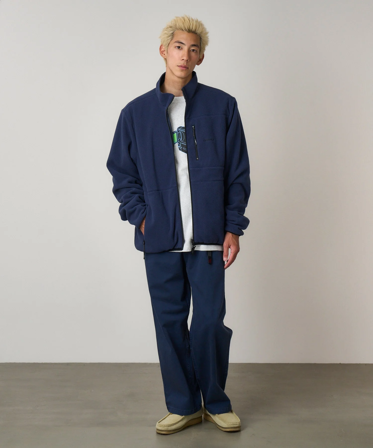Gramicci Thermal Fleece Reversible Jacket (Navy) - Image 3