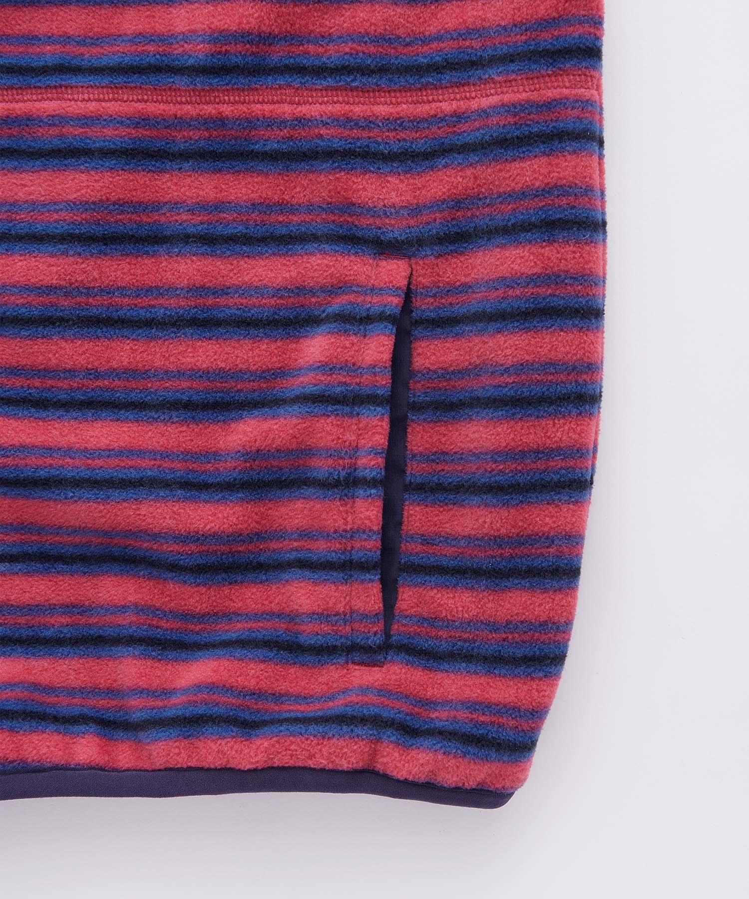 Gramicci Thermal Fleece Reversible Vest (Berry Stripe) - Image 14
