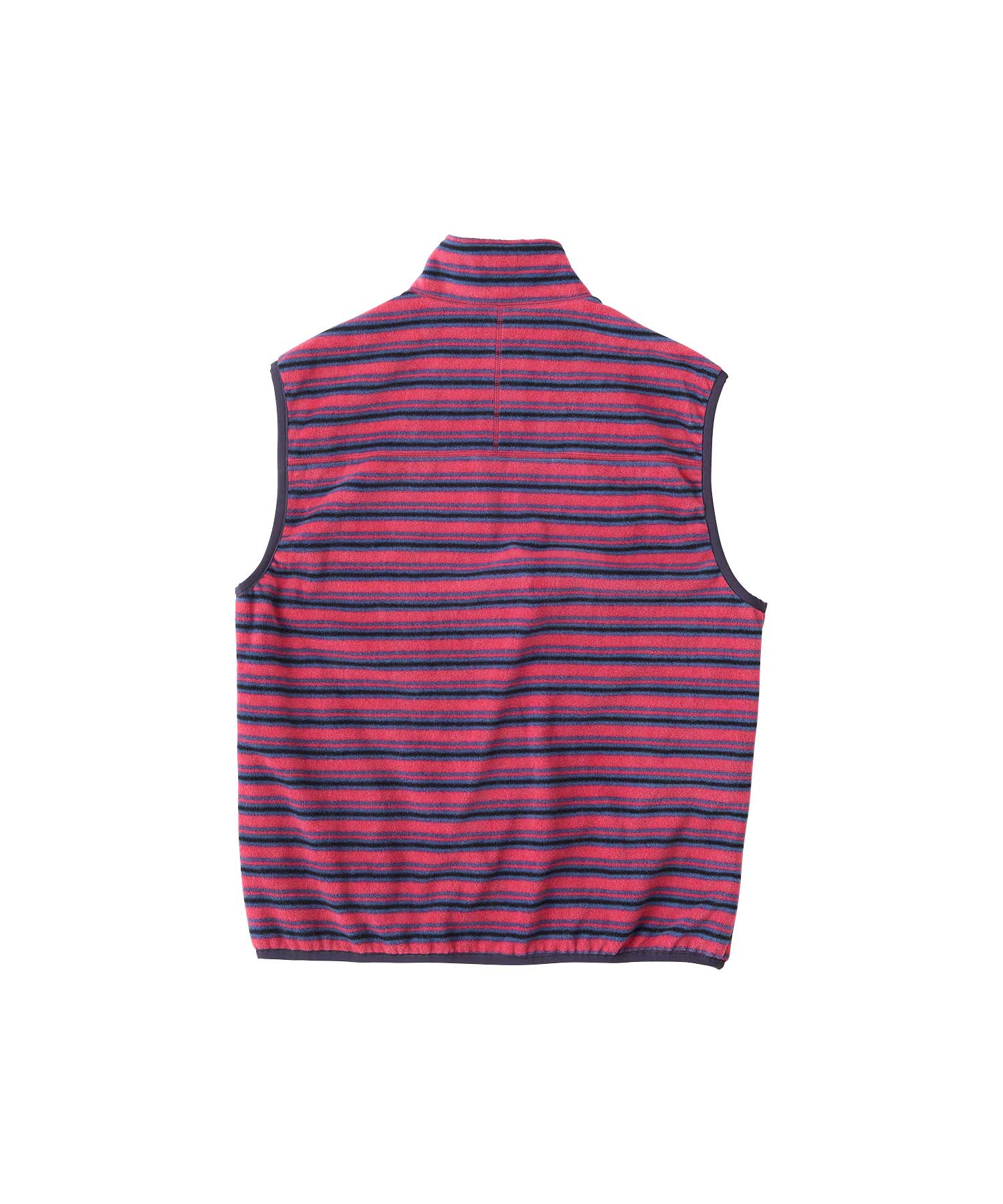 Gramicci Thermal Fleece Reversible Vest (Berry Stripe) - Image 2