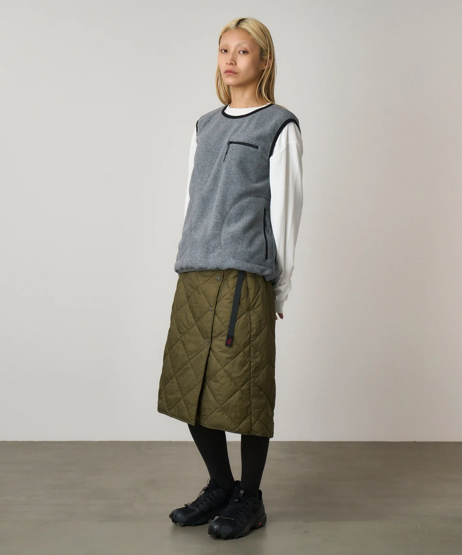Gramicci Thermal Insulation Quilted Skirt (Deep Laurel) - Image 4