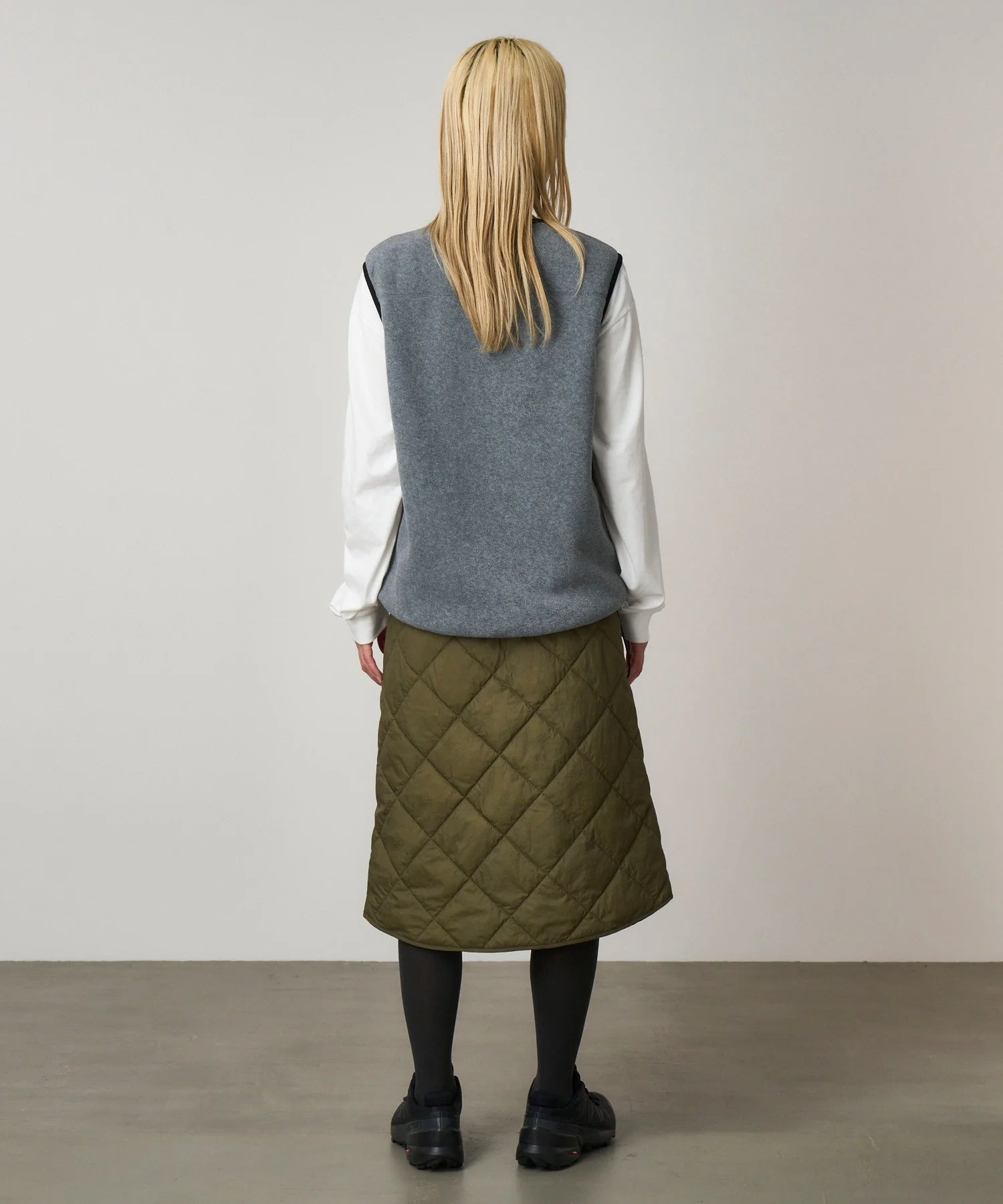 Gramicci Thermal Insulation Quilted Skirt (Deep Laurel) - Image 5