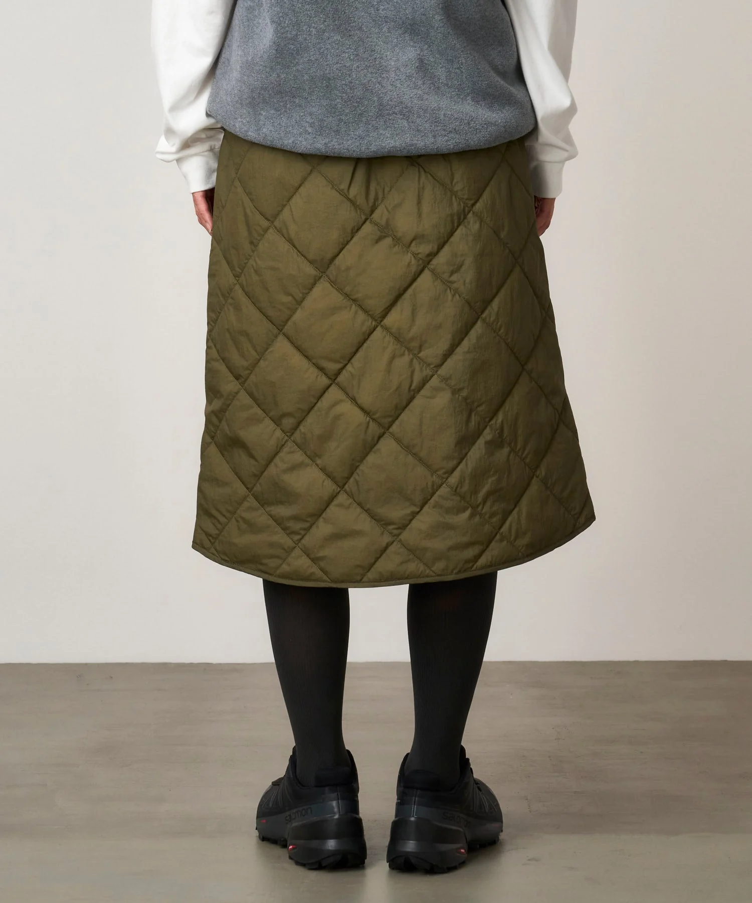 Gramicci Thermal Insulation Quilted Skirt (Deep Laurel) - Image 7