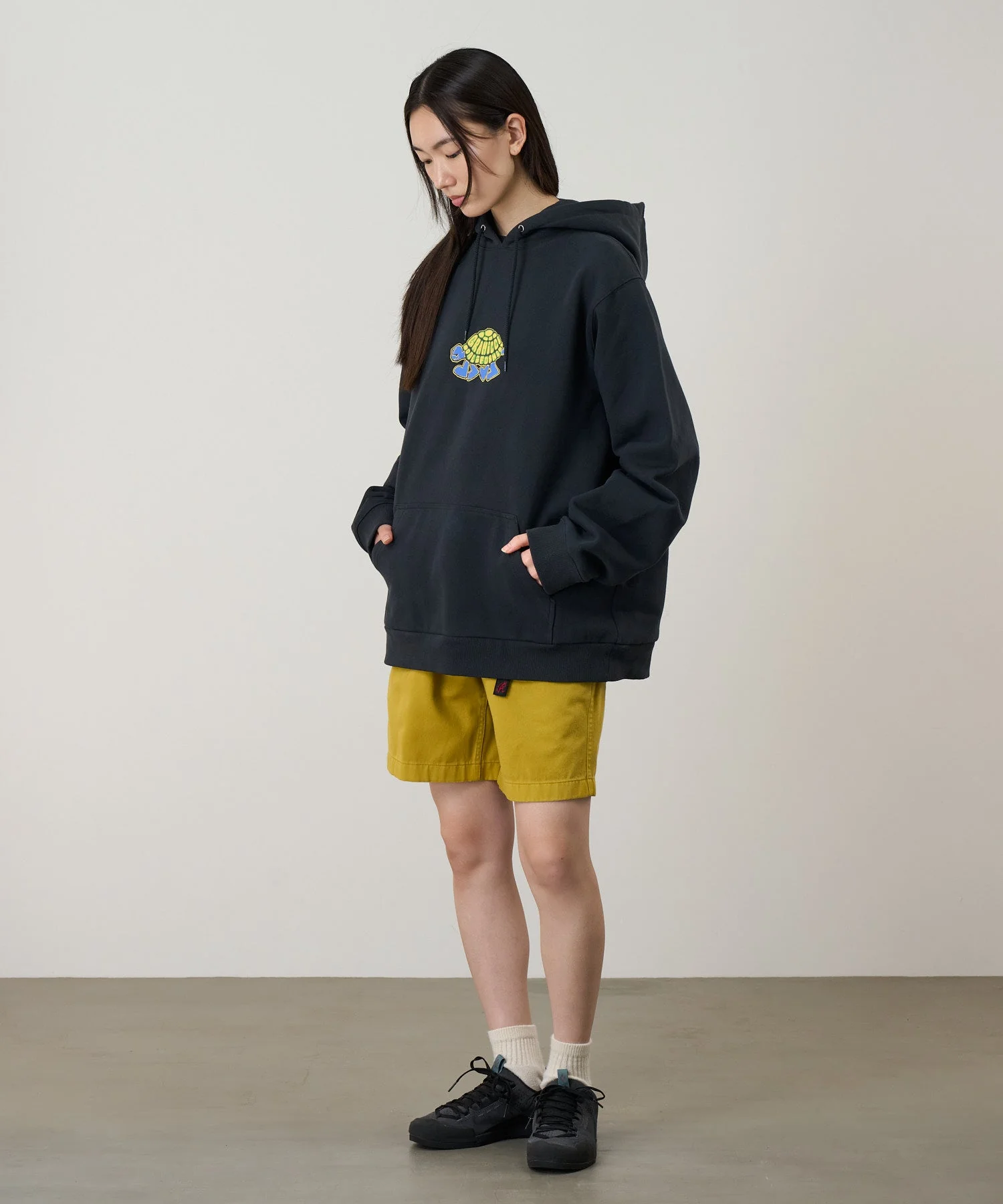 Gramicci Turtle Hooded Sweatshirt (Vintage Black) - Image 4