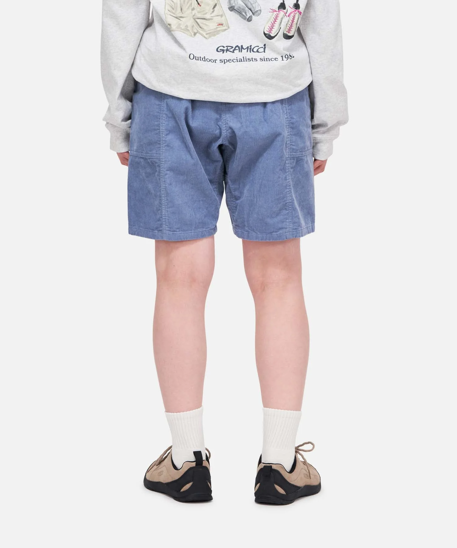 Gramicci Women's Corduroy Utility Shorts (Smoky Blue) - Image 7