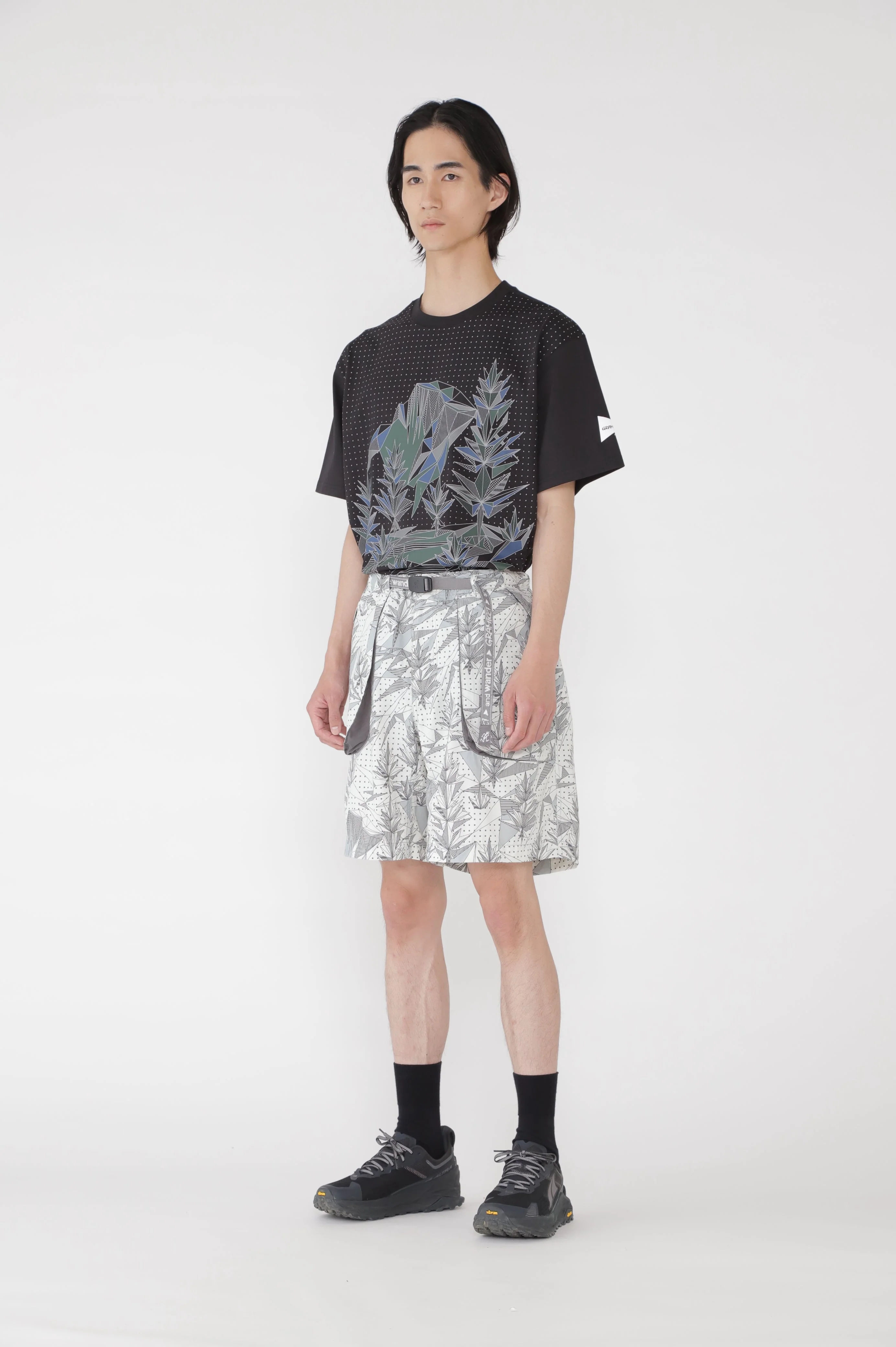 Gramicci x and wander Brushed Nylon Shorts (Yosemite Grey) - Image 3