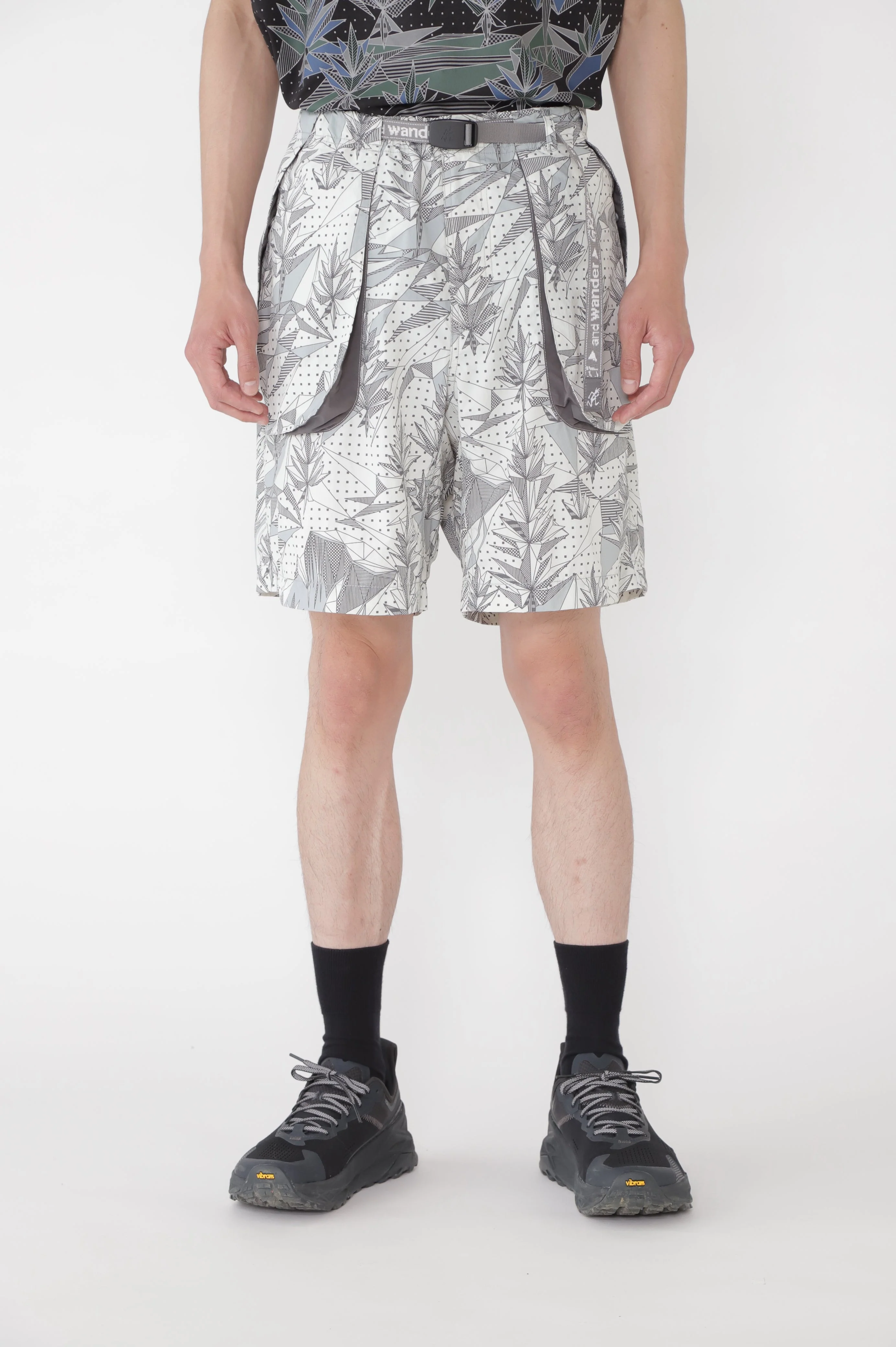 Gramicci x and wander Brushed Nylon Shorts (Yosemite Grey) - Image 4