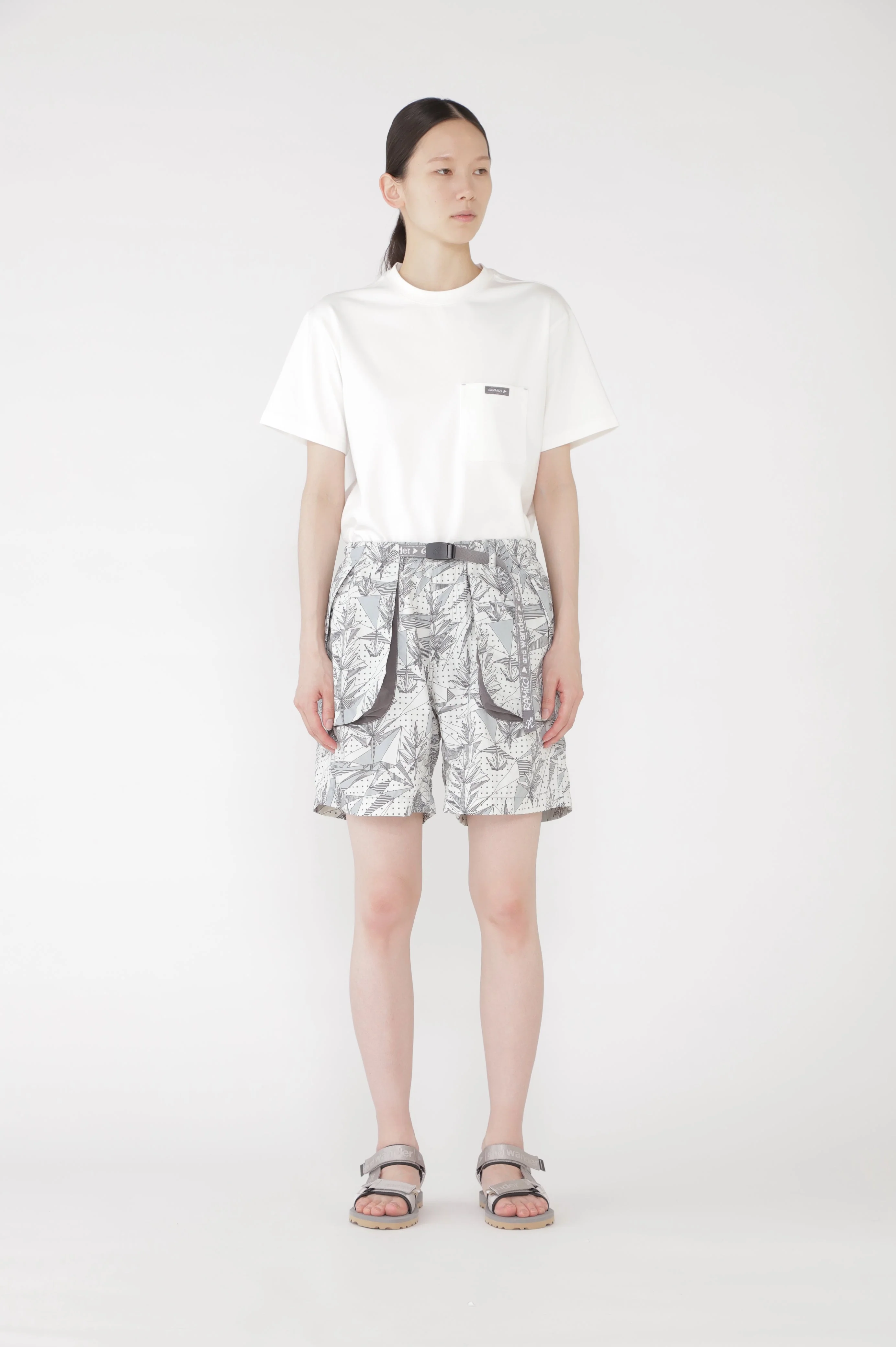 Gramicci x and wander Brushed Nylon Shorts (Yosemite Grey) - Image 5