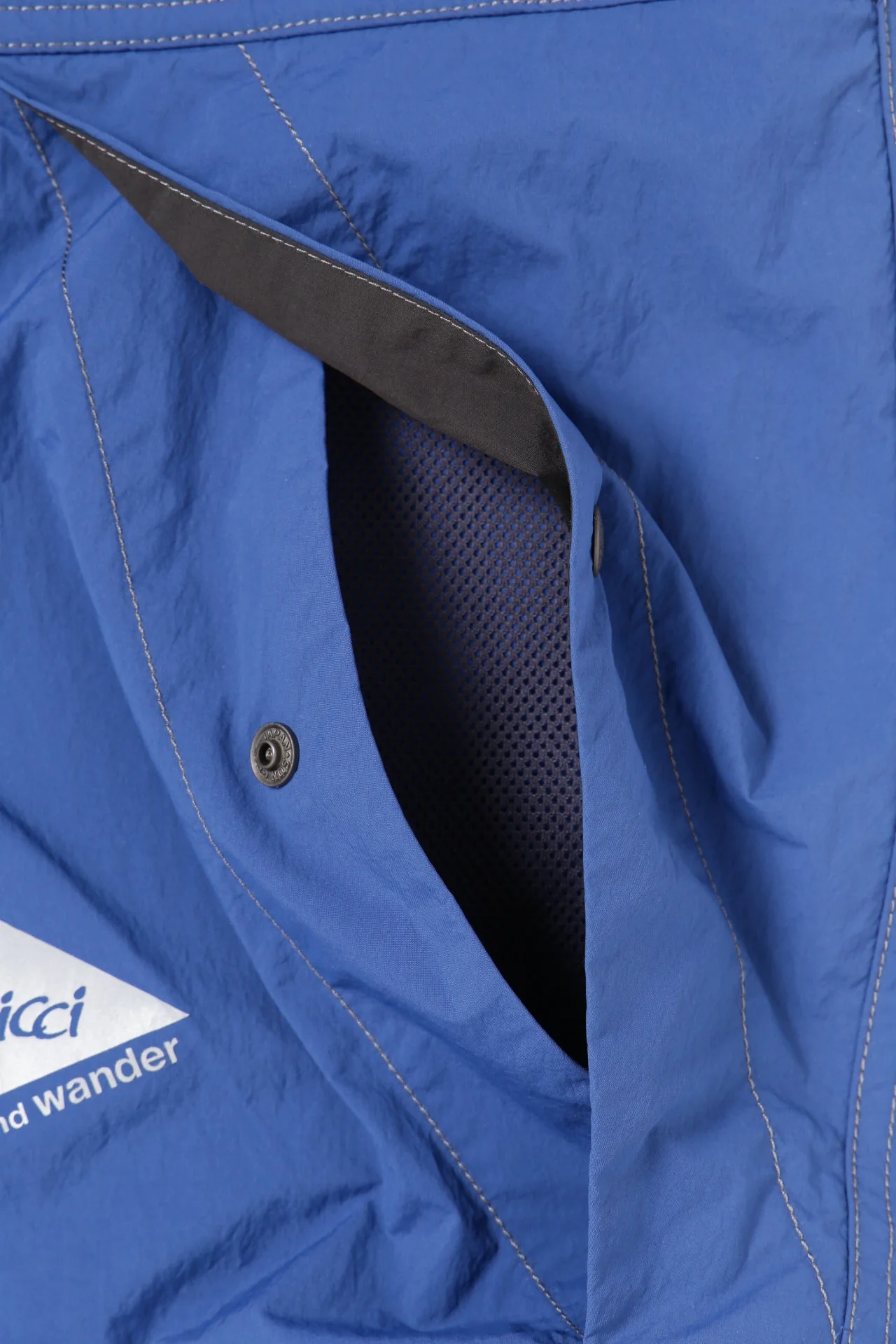Gramicci x and wander Brushed Nylon Vest (Blue) - Image 9