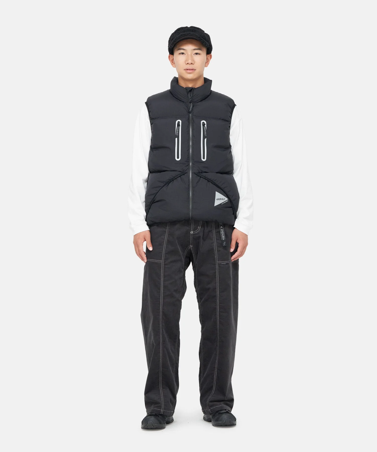 Gramicci x and wander Down Vest (Black) - Image 3