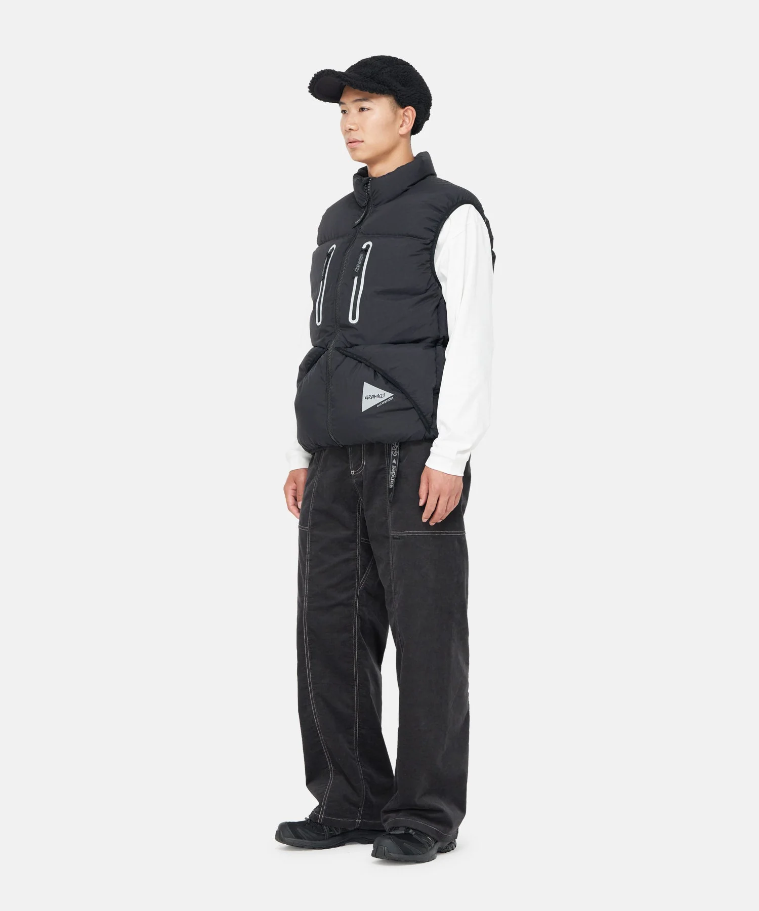 Gramicci x and wander Down Vest (Black) - Image 5