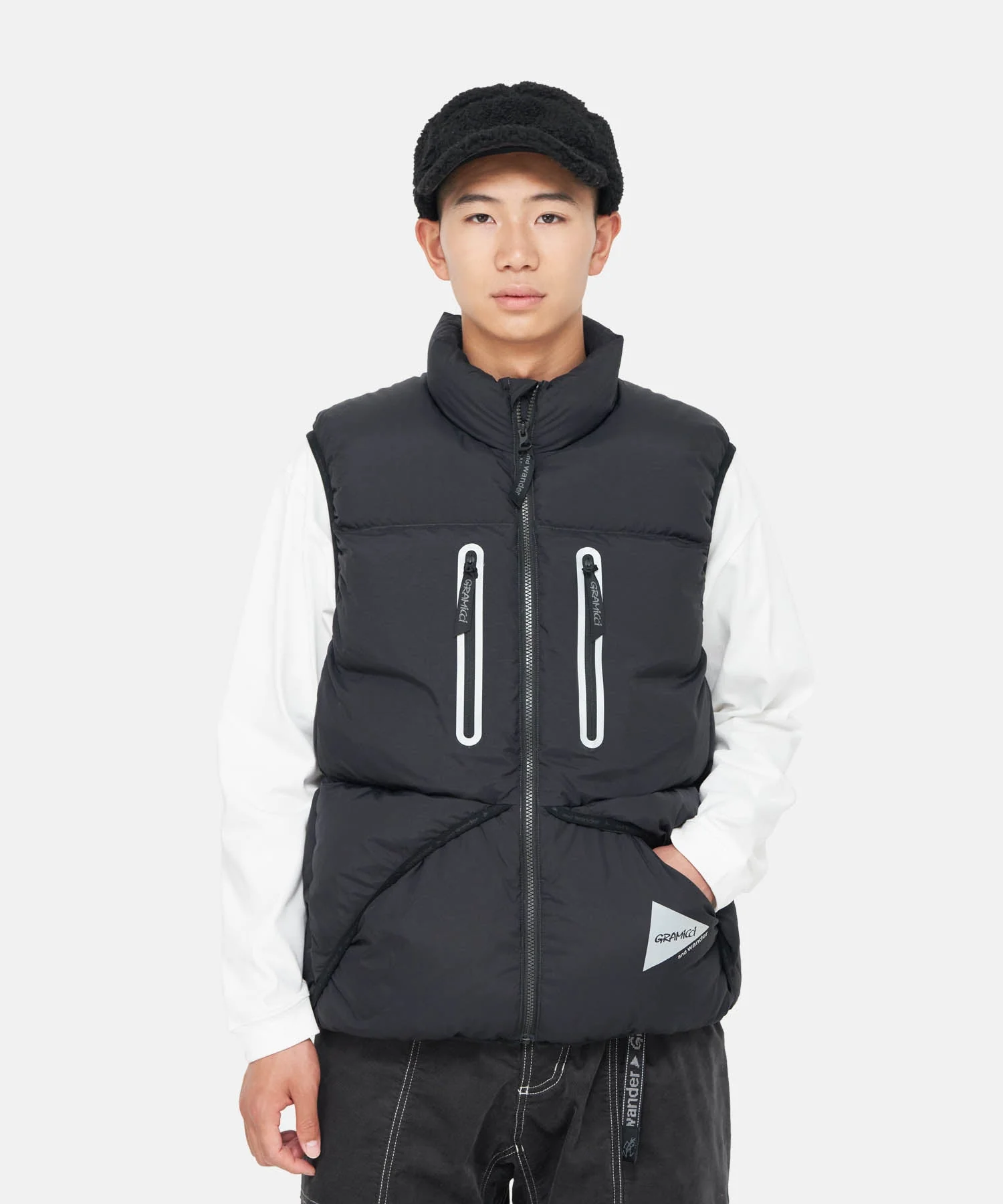 Gramicci x and wander Down Vest (Black) - Image 6